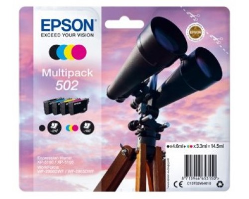 Multipack tinta epson 502 c13t02v64010 negro