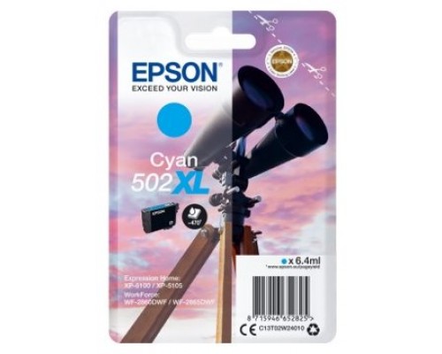 Cartucho tinta epson t02w240 502xl cian