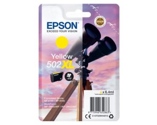 Cartucho tinta epson t02w440 502xl amarillo