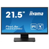 MONITOR IIYAMA 21,5" TACTIL PCAP 10P (T2252MSC-B2) IPS,1920X1080, 250CD, 1000:1, HDMI, DP, 5MS