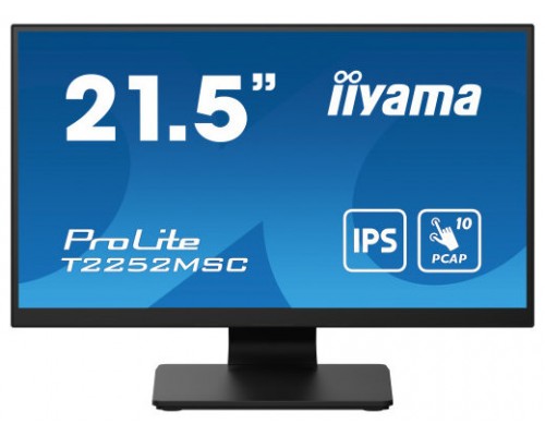 iiyama ProLite T2252MSC-B2 pantalla para PC 54,6 cm (21.5") 1920 x 1080 Pixeles Full HD LCD Pantalla táctil Negro