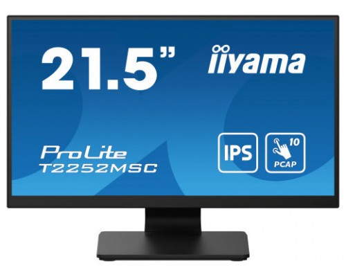 MONITOR IIYAMA PROLITE T2252MSC-B2 21.5" LED FULLHD LCD IPS TÁCTIL NEGRO·