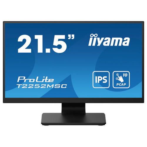MONITOR IIYAMA 21,5" TACTIL PCAP 10P (T2252MSC-B2) IPS,1920X1080, 250CD, 1000:1, HDMI, DP, 5MS-MR42 MONITOR IIYAMA 21,5" TACTIL PCAP 10P (T2252MSC-B2) IPS,1920X1080, 250CD, 1000:1, HDMI, DP, 5MS