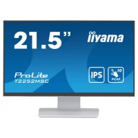 MONITOR IIYAMA 21,5" WHITE BONDED PCAP, 10P TOUCH WITH ANTI-FINGER PRINT COATING, 1920X1080, IPS-SLIM PANEL DESIGN, HDMI, DISPLAYPORT, 250CD/M² (WITH TOUCH), USB 2X 3.0 (T2252MSC-W2)