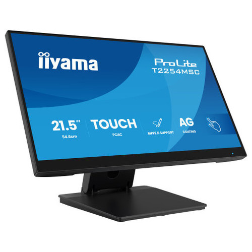 IIYAMA MONITOR, 21,5 PULGADAS T2254MSC-B2AG, 54,6 CM, 1920 x 1080 PIXELES, FULL HD, LED, 4 MS, NEGRO-MR42 IIYAMA MONITOR, 21,5 PULGADAS T2254MSC-B2AG, 54,6 CM, 1920 x 1080 PIXELES, FULL HD, LED, 4 MS, NEGRO