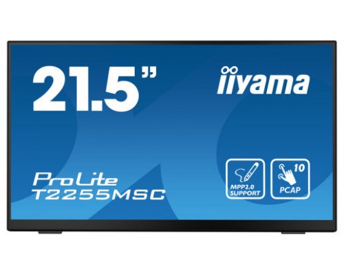 iiyama ProLite T2255MSC-B1 pantalla para PC 54,6 cm (21.5") 1920 x 1080 Pixeles Full HD LCD Pantalla táctil Negro