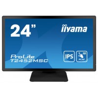 MONITOR IIYAMA 24" TACTIL CAPACITIVO T2452MSC-B1, IPS, 14 MS, HDMI, USB, DISPLAYPORT, ALT, REG INCL 90º, VESA 100 x 100