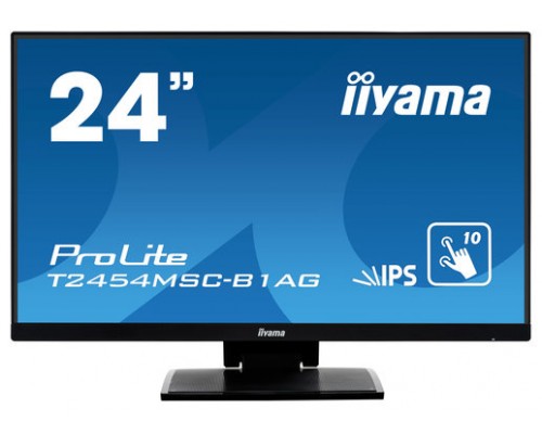 iiyama ProLite T2454MSC-B1AG monitor pantalla táctil 60,5 cm (23.8") 1920 x 1080 Pixeles Negro Multi-touch Multi-usuario