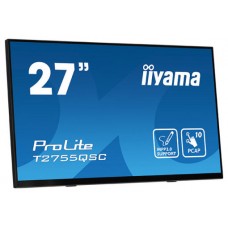 iiyama ProLite T2755QSC-B1 pantalla para PC 68,6 cm (27") 2560 x 1440 Pixeles Full HD LCD Pantalla táctil Negro