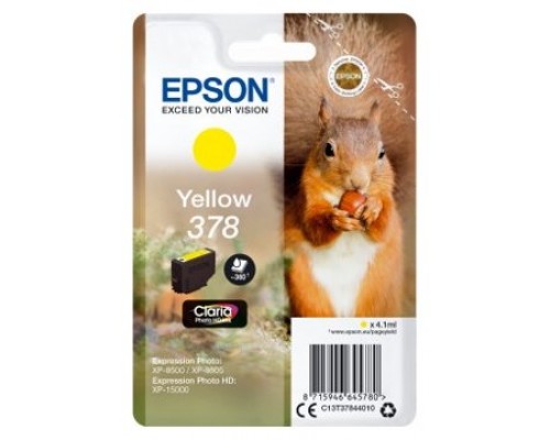 Cartucho tinta epson c13t37844010 singlepack amarillo