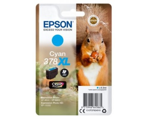 Cartucho tinta epson c13t37924010 singlepack cian