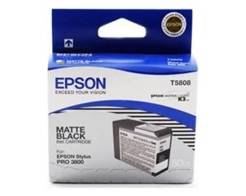 Cartucho tinta epson t5808 negro mate