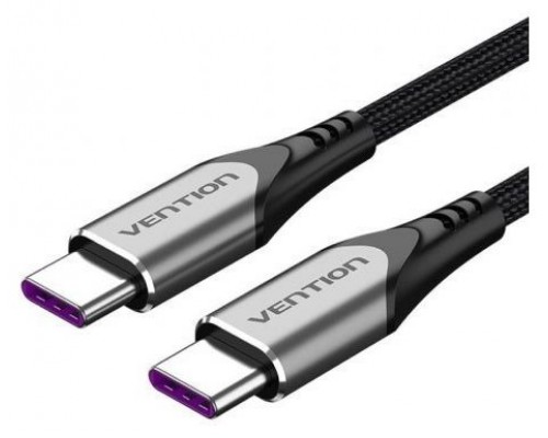 CABLE USB-C A USB-C 2.0 5A 1 M 100W GRIS VENTION (Espera 4 dias)