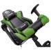 Talius silla Gecko V2 gaming negra/verde, brazos fijos, butterfly, base nylon, ruedas nylon