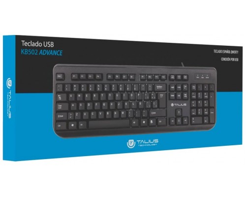 Talius Teclado 502 Advance Black Usb