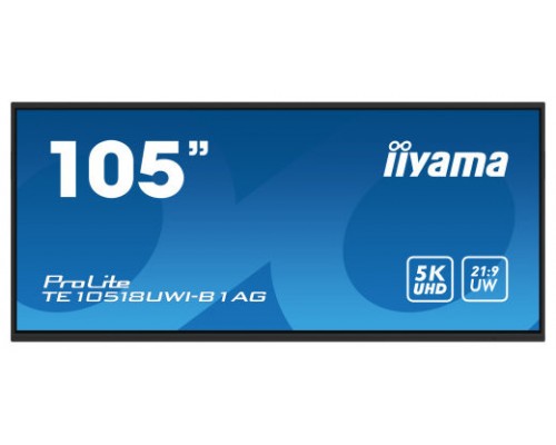 iiyama PROLITE Pizarra de caballete digital 2,74 m (108") LED Wifi 450 cd / m² 5K Ultra HD Negro Pantalla táctil Procesador incorporado Android 24/7