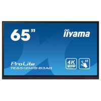 MONITOR IIYAMA 65" IIWARE10 , ANDROID 11, 8/64GB, 40-POINTS IR WITH ZERO BONDING, 3840X2160, UHD IPS PANEL, METAL HOUSING, FAN-LESS, SPEAKERS 2X 16W FRONT, VGA, HDMI 3X HDMI-OUT, USB-C 65W PD (FRONT), AUDIO MINI-JACK OPTICAL OUT (S/PDIF) (TE6512MIS-B