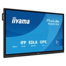 IIYAMA 65" (EDLA)/ANDROID 14,8 CORE SOC, 8/128GB, 40-PTS UHD , NFC, PIR , MM 2X20W +20W SBUW, 2XHDMI, USB-C / HDMI,DP, 2XUSB-C100W PD/MINI-JACK / OPT.OUT, 450CD/M2, L/S MODE, AG GLASS, LAN, WIFI6, BT5.0/IIWARE, PC SLOT,600X400 (WM INCL.) (TE6513A-B2-MR190 IIYAMA 65" (EDLA)/ANDROID 14,8 CORE SOC, 8/128GB, 40-PTS UHD , NFC, PIR , MM 2X20W +20W SBUW, 2XHDMI, USB-C / HDMI,DP, 2XUSB-C100W PD/MINI-JACK / OPT.OUT, 450CD/M2, L/S MODE, AG GLASS, LAN, WIFI6, BT5.0/IIWARE, PC SLOT,600X400 (WM INCL.) (TE6513A-B2