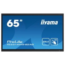 iiyama PROLITE TE6514MIS-B2AG Pantalla plana para señalización digital 165,1 cm (65") LCD Wifi 435 cd / m² 4K Ultra HD Negro Pantalla táctil Procesador incorporado Android 24/7