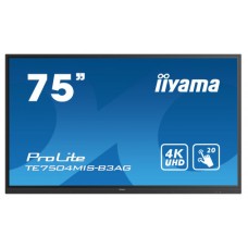 iiyama TE7504MIS-B3AG pizarra y accesorios interactivos 190,5 cm (75") 3840 x 2160 Pixeles Pantalla táctil Negro