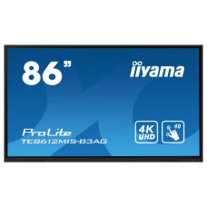 iiyama TE8612MIS-B3AG pantalla de señalización Diseño de quiosco 2,18 m (86") LCD Wifi 400 cd / m² 4K Ultra HD Negro Pantalla táctil Procesador incorporado Android 11 24/7