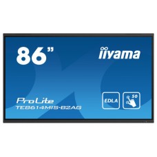 iiyama PROLITE TE8614MIS-B2AG Pantalla plana para señalización digital 2,17 m (85.6") Wifi 435 cd / m² 4K Ultra HD Negro Pantalla táctil Procesador incorporado Android 24/7