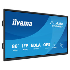 IIYAMA 86" STYLISH IFP, (EDLA)/ANDROID 14,8 CORE SOC, 8/128GB, 40-PTS, UHD , NFC, PIR , MM 2X20W +20W SBUW, 8-ARRAY MICRO, 2XHDMI, HDMI-OUT, DP, USB-C100W PD/ MINI-JACK / OPT.OUT, 550CD/M2, L/S MODE, AG GLASS, LAN, WIFI6, BT5.0/IIWARE, PC SLOT,800X6-MR343 IIYAMA 86" STYLISH IFP, (EDLA)/ANDROID 14,8 CORE SOC, 8/128GB, 40-PTS, UHD , NFC, PIR , MM 2X20W +20W SBUW, 8-ARRAY MICRO, 2XHDMI, HDMI-OUT, DP, USB-C100W PD/ MINI-JACK / OPT.OUT, 550CD/M2, L/S MODE, AG GLASS, LAN, WIFI6, BT5.0/IIWARE, PC SLOT,800X6