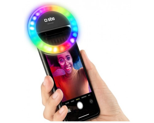 Luz led selfie sbs aro multicolor
