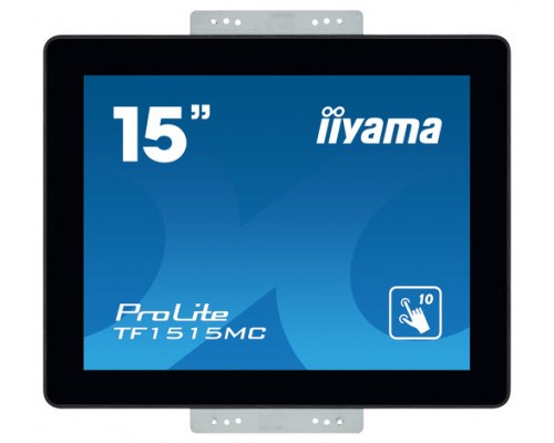 iiyama ProLite TF1515MC-B2 monitor pantalla táctil 38,1 cm (15") 1024 x 768 Pixeles Negro Multi-touch