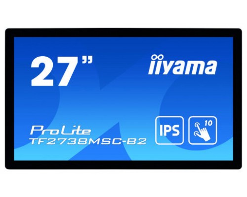 iiyama ProLite TF2738MSC-B2 monitor pantalla táctil 68,6 cm (27") 1920 x 1080 Pixeles Multi-touch Multi-usuario Negro