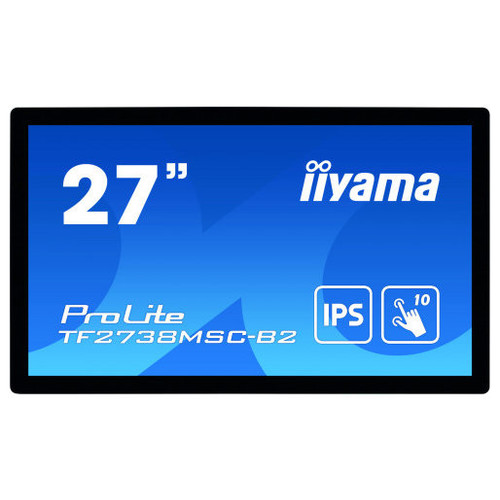 iiyama ProLite TF2738MSC-B2 monitor pantalla táctil 68,6 cm (27") 1920 x 1080 Pixeles Multi-touch Multi-usuario Negro-MR91 iiyama ProLite TF2738MSC-B2 monitor pantalla táctil 68,6 cm (27") 1920 x 1080 Pixeles Multi-touch Multi-usuario Negro