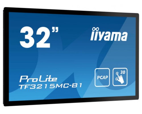 iiyama ProLite TF3215MC-B2 pantalla para PC 80 cm (31.5") 1920 x 1080 Pixeles Full HD LED Pantalla táctil Quiosco Negro