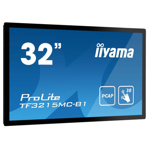MONITOR IIYAMA 32" PCAP BEZEL FREE 30-POINTS TOUCH, 1920X1080, AMVA3 PANEL, VGA, HDMI, DP, PANEL 500CD/M 92% LIGHT , 3000:1, LANDSCAPE / PORTRAIT, USB TOUCH INTERFACE, VESA 200X200MM, MULTITOUCH (W/ SUPPORTED OS, OPEN FRAME (TF3215MC-B2)-MR126 MONITOR IIYAMA 32" PCAP BEZEL FREE 30-POINTS TOUCH, 1920X1080, AMVA3 PANEL, VGA, HDMI, DP, PANEL 500CD/M 92% LIGHT , 3000:1, LANDSCAPE / PORTRAIT, USB TOUCH INTERFACE, VESA 200X200MM, MULTITOUCH (W/ SUPPORTED OS, OPEN FRAME (TF3215MC-B2)