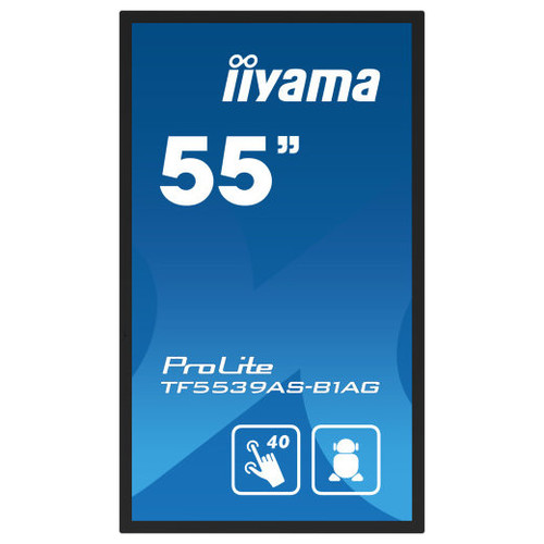 MONITOR IIYAMA 55" TACTIL / ANDROID 11 / 500CD / RAM 4GB / ROM 32GB / 8MS / USO 24/7 / MODO KIOSCO / IP65 FRONTAL / HDMIX2 / DP X1 / RJ45 / MM / HORIZONTAL-VERTICAL-CARA ARRIBA/ VESA 400X400 (TF5539AS-B1AG)-MR312 MONITOR IIYAMA 55" TACTIL / ANDROID 11 / 500CD / RAM 4GB / ROM 32GB / 8MS / USO 24/7 / MODO KIOSCO / IP65 FRONTAL / HDMIX2 / DP X1 / RJ45 / MM / HORIZONTAL-VERTICAL-CARA ARRIBA/ VESA 400X400 (TF5539AS-B1AG)
