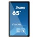 iiyama TF6539UHSC-B1AG pizarra y accesorios interactivos 165,1 cm (65") 3840 x 2160 Pixeles Pantalla táctil Negro USB