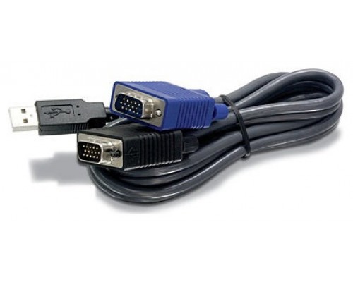 CABLE TRENDENET KVM USB/VGA 3MTS 10PIES