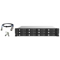 QNAP TL-R1220Sep-RP 2.5/3.5" Carcasa de disco duro/SSD Negro, Gris