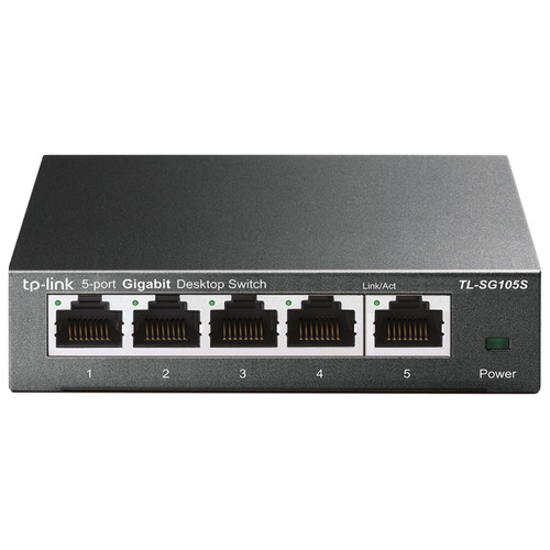 TP-Link TL-SG105S No administrado Gigabit Ethernet (10/100/1000) Negro