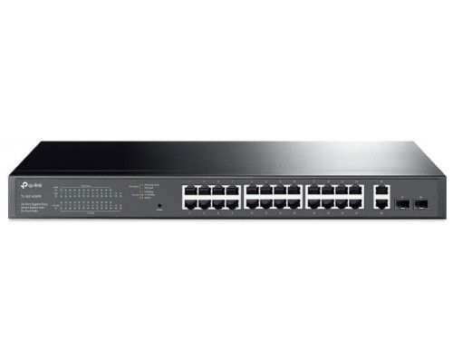 TP-LINK TL-SG1428PE switch Gestionado Gigabit Ethernet (10/100/1000) Energía sobre Ethernet (PoE) 1U Negro