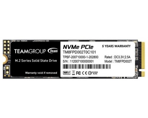 HD  SSD 2TB TEAMGROUP M.2 2280 NVME PCIEX 4.0 MP33 PRO