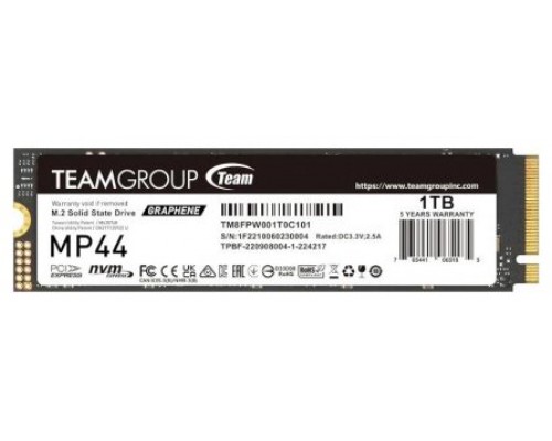 HD  SSD 1TB TEAMGROUP M.2 2280 NVME PCIEX 4.0 MP44