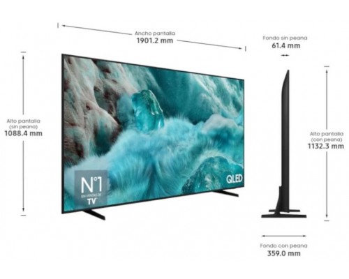 SAMSUNG TV 85" TQ85Q7F UHD QLED SMARTTV IA HDR10+-IA106 SAMSUNG TV 85" TQ85Q7F UHD QLED SMARTTV IA HDR10+