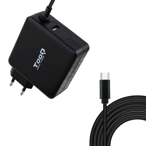 CARGADOR PORTATIL USB-C TOOQ PD3.0 65W NEGRO -CN6 CARGADOR PORTATIL USB-C TOOQ PD3.0 65W NEGRO