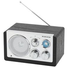 RADIO DENVER DE DISEÑO MODERNO NEGRA-DI5 RADIO DENVER DE DISEÑO MODERNO NEGRA