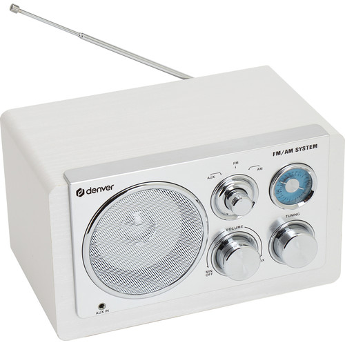 RADIO DENVER DE DISEÑO MODERNO BLANCA-DI5 RADIO DENVER DE DISEÑO MODERNO BLANCA