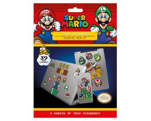 VINILOS DECORATIVOS SUPER MARIO VARIADOS PYRAMID REDSTRING TS7405