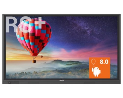 NEWLINE RS + TT-6519RS - MONITOR TACTIL 65", 20 PTOS., RECON. OBJS., RES. 4K, ANDROID 8.0, CAST (PROYEC. INALAM.), BROADC. (STREAMING), DISPL MGMNT, OPS OPC., 3 AÑOS ON SITE