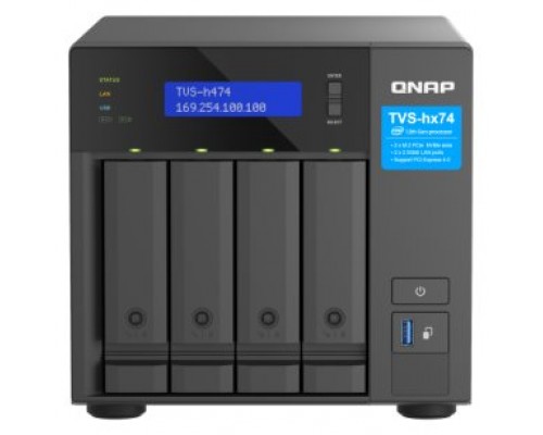 QNAP TVS-H474 NAS Torre Ethernet Negro G7400