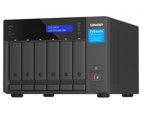 QNAP TVS-h674 NAS Torre Ethernet Negro i3-12100