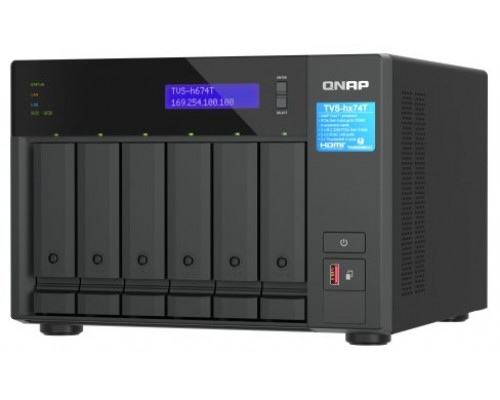 QNAP TVS-H674T-I5-32G servidor de almacenamiento NAS Torre Ethernet Negro i5-12400